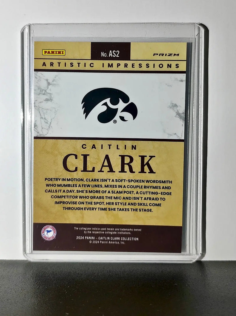 Caitlin Clark 2024 Panini Select Artistic Selections #AS2 Card Iowa Hawkeyes - Basketball Card Single