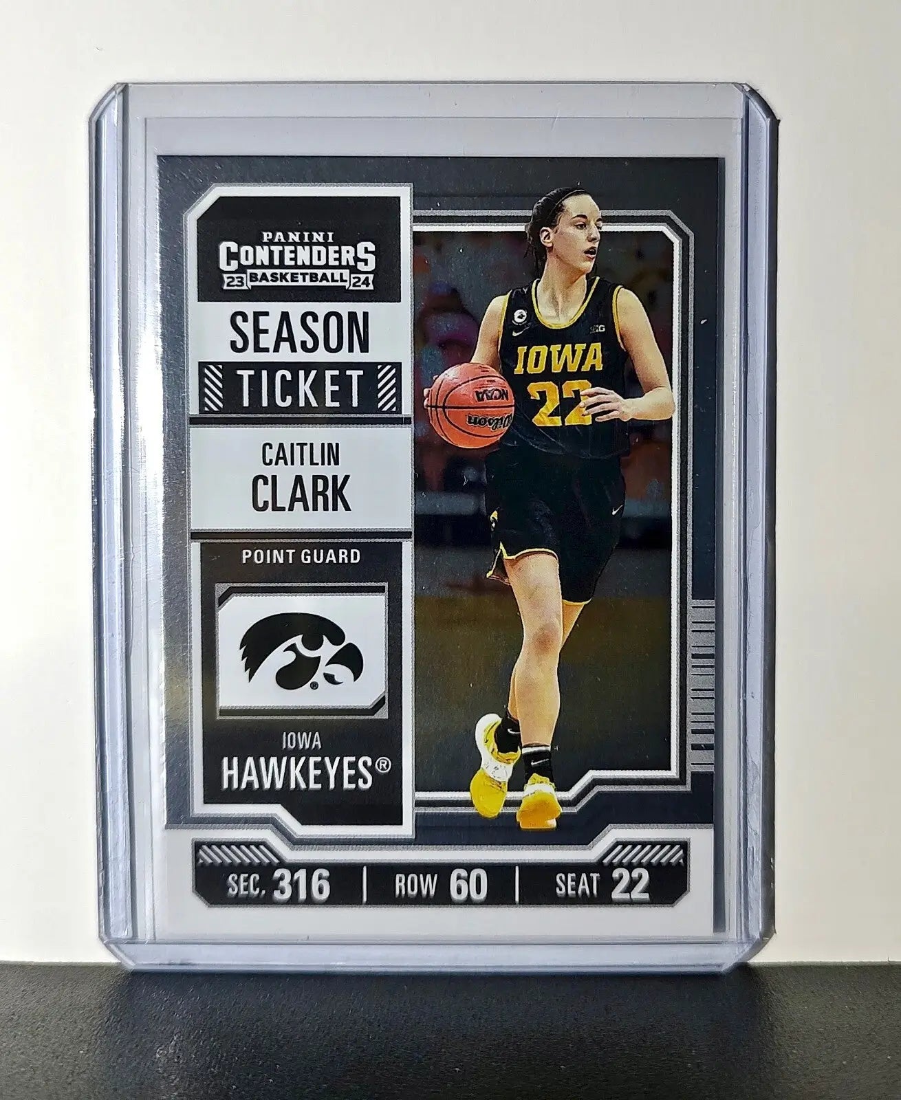 Caitlin Clark 2024 Silver Foil Panini College Contenders #CC1 Iowa Hawkeyes - Basketball Card Single