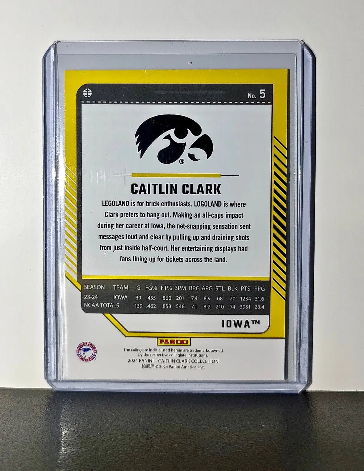 Caitlin Clark 2024 Silver Foil Panini Donruss #5 Basketball Card Iowa Hawkeyea - Basketball Card Single