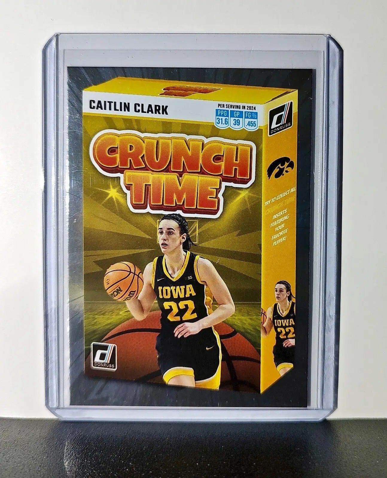 Caitlin Clark 2024 Silver Foil Panini Donruss Crunch Time #SS-CT1 Iowa Hawkeyes - Basketball Card Single