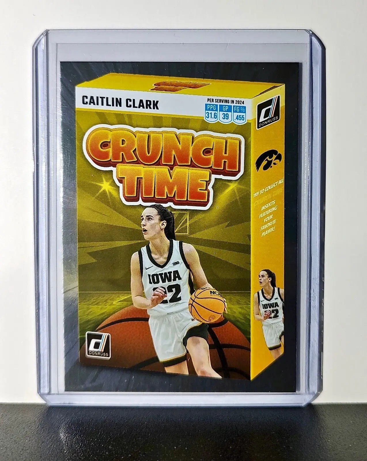 Caitlin Clark 2024 Silver Foil Panini Donruss Crunch Time #SS-CT2 Iowa Hawkeyes - Basketball Card Single
