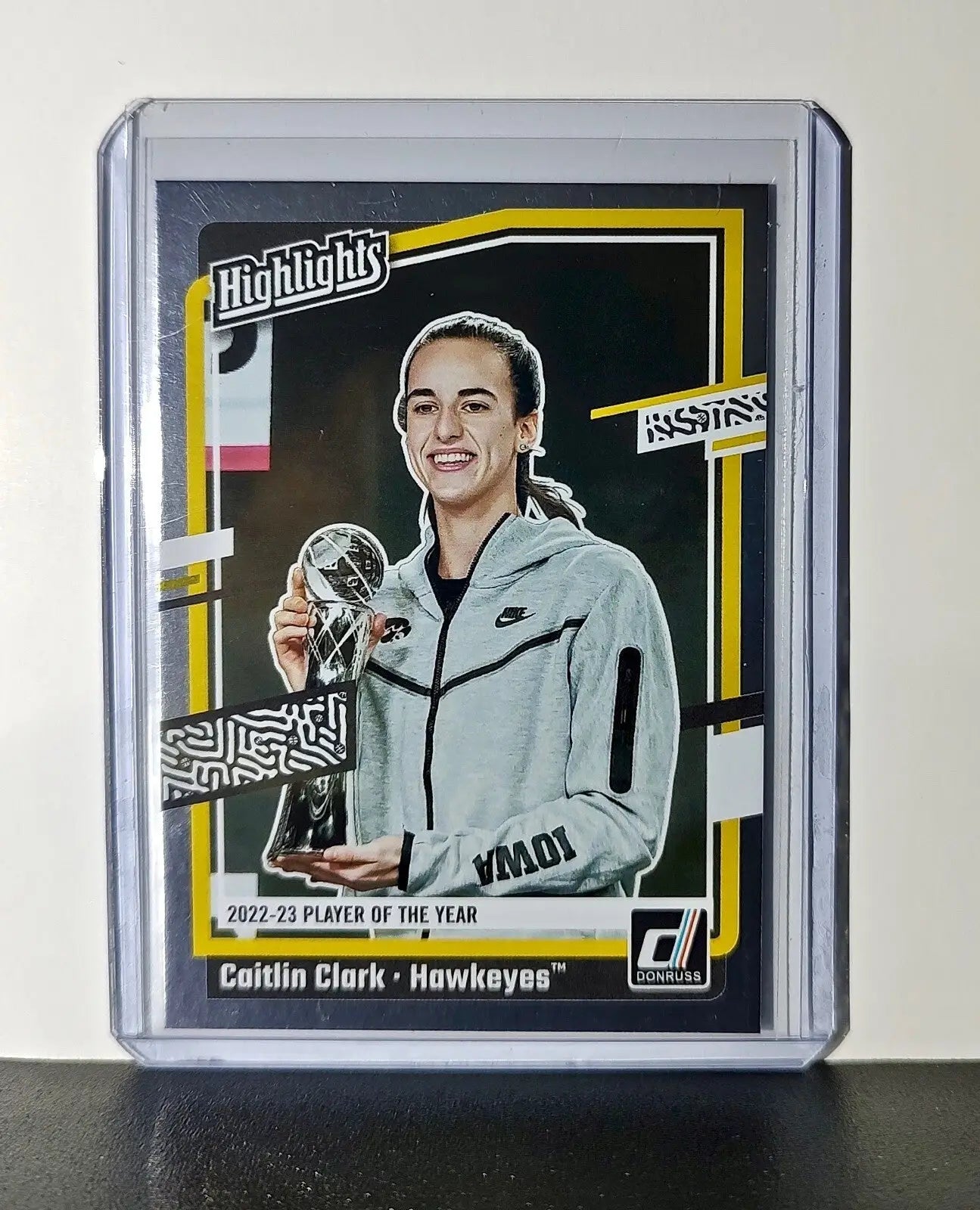 Caitlin Clark 2024 Silver Foil Panini Donruss Highlights #H13 Card Iowa Hawkeyes - Basketball Card Single