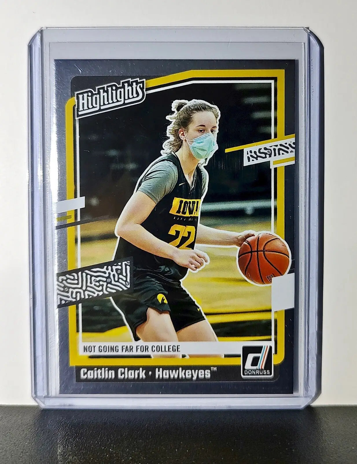 Caitlin Clark 2024 Silver Foil Panini Donruss Highlights #H5 Card Iowa Hawkeyes - Basketball Card Single