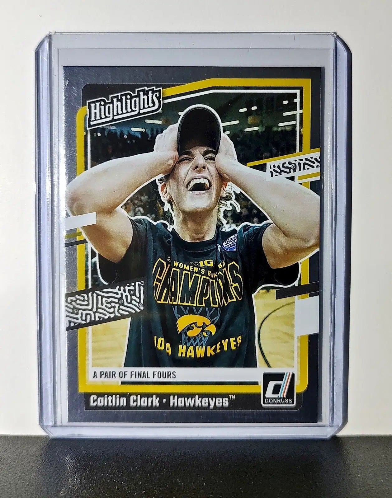 Caitlin Clark 2024 Silver Foil Panini Donruss Highlights #H8 Card Iowa Hawkeyes - Basketball Card Single