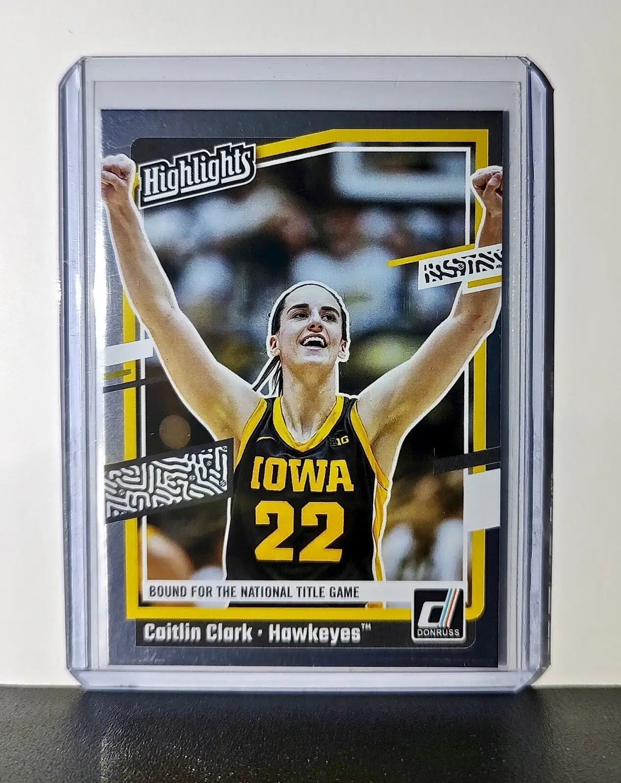 Caitlin Clark 2024 Silver Foil Panini Donruss Highlights #H9 Card Iowa Hawkeyes - Basketball Card Single