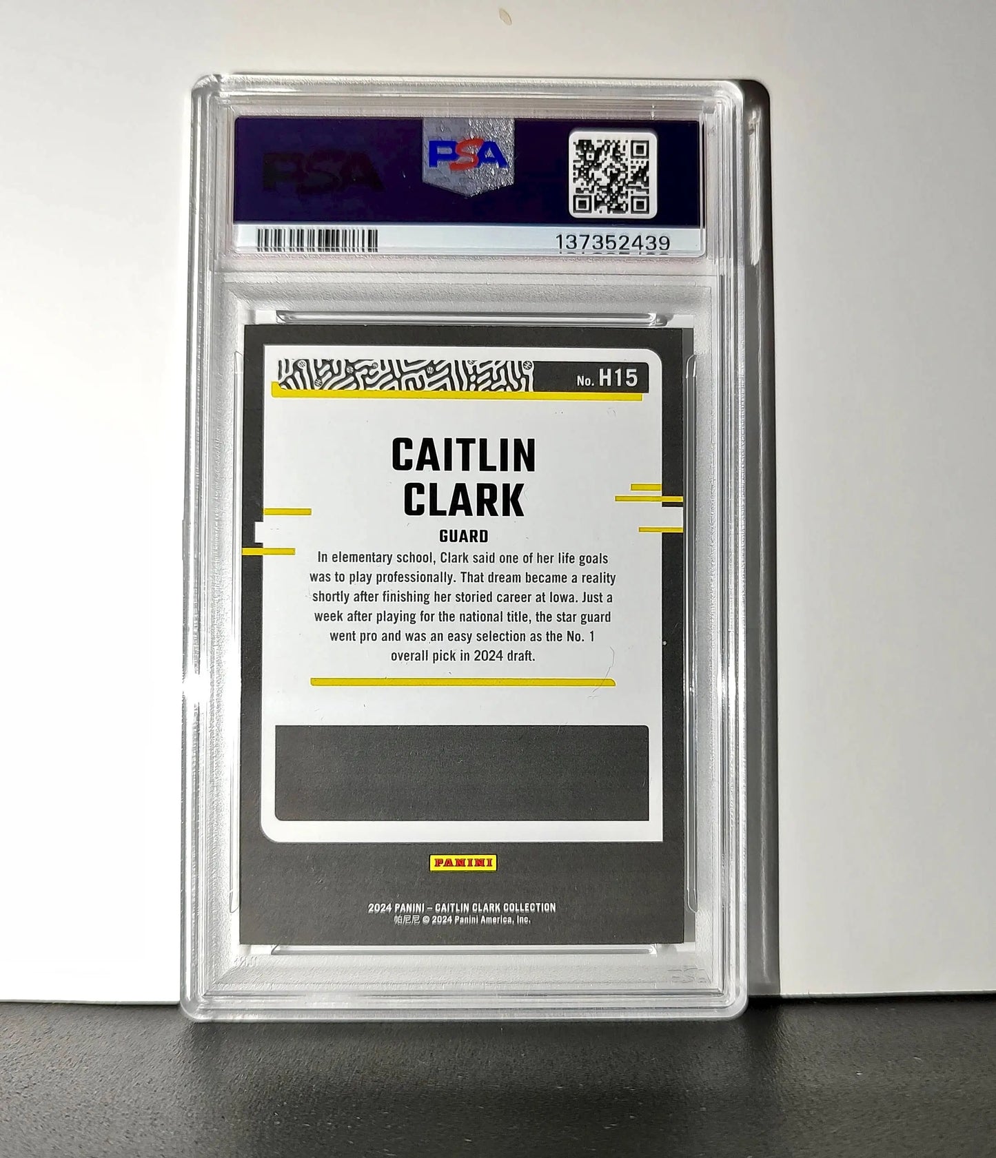Caitlin Clark Collection 2024 #H15 135/399 Donruss Vortex PSA 9 Mint - Other
