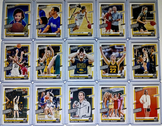 Caitlin Clark Highlights Complete Set Collection 2024 Panini Card Iowa Hawkeyes - Basketball Card Single