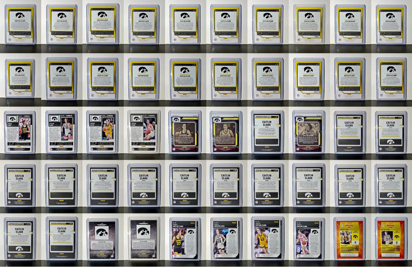 Caitlin Clark Panini Collection Set 2024 Silver Foil Variant Cards Iowa Hawkeyes