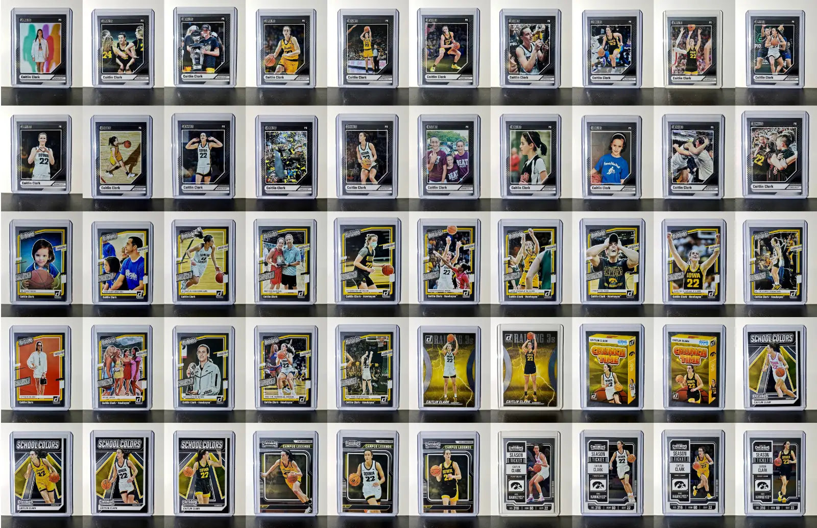 Caitlin Clark Panini Collection Set 2024 Silver Foil Variant Cards Iowa Hawkeyes - Basketball Card Single