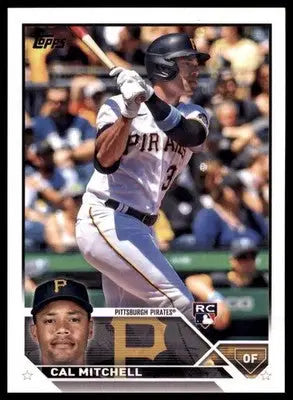 Cal Mitchell Rookie 2023 Topps #313 Pittsburgh Pirates - Baseball Card Single