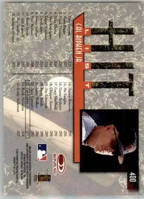 Cal Ripken Jr. - 1997 Donruss - #400 - Baseball - Baseball Card Single