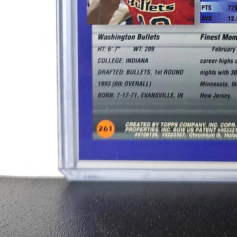 Calbert Cheaney 1994-95 Topps Finest #261 Basketball Card
