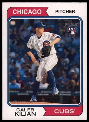 Caleb Kilian Rookie 2023 Topps Heritage #92 Chicago Cubs - Baseball Card Single