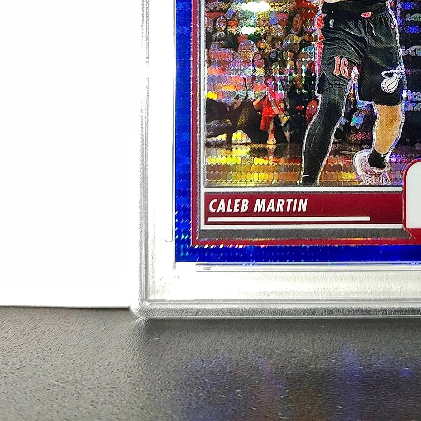 Caleb Martin 2023 Panini Hoops Premium #187 30/75 Blue Pulsar PSA 10 Gem Mint