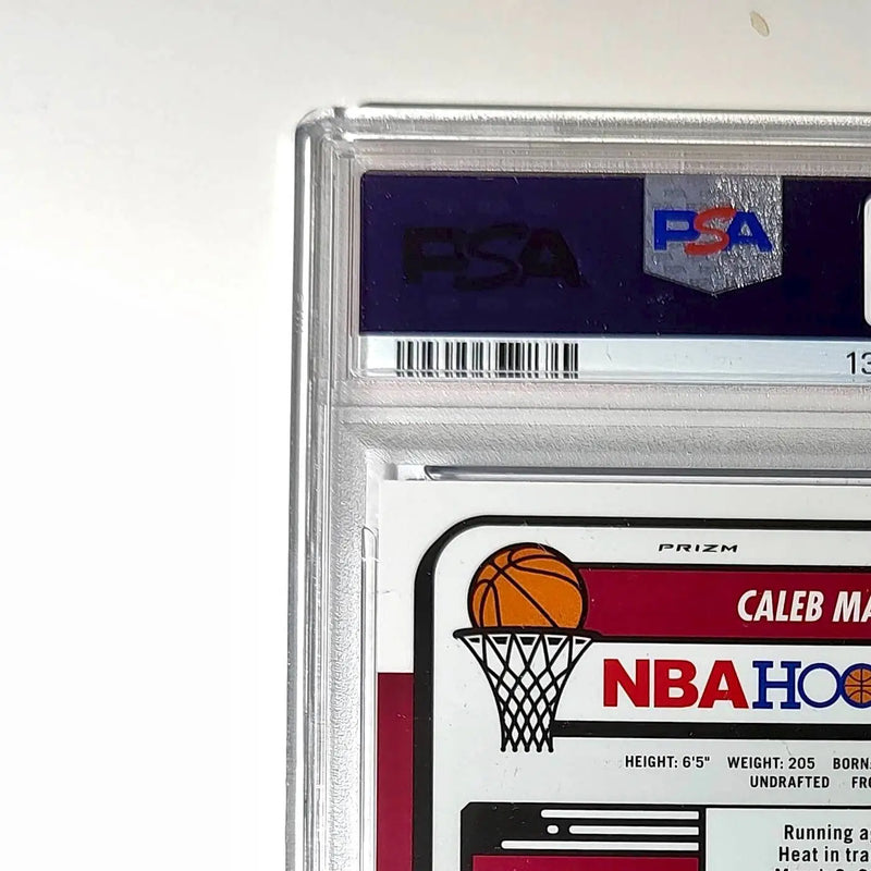 Caleb Martin 2023 Panini Hoops Premium #187 30/75 Blue Pulsar PSA 10 Gem Mint