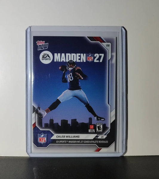 Caleb Williams 2026 Topps Now MADDEN 2027 NFL Cover Card Chicago Bears - Football Card Single