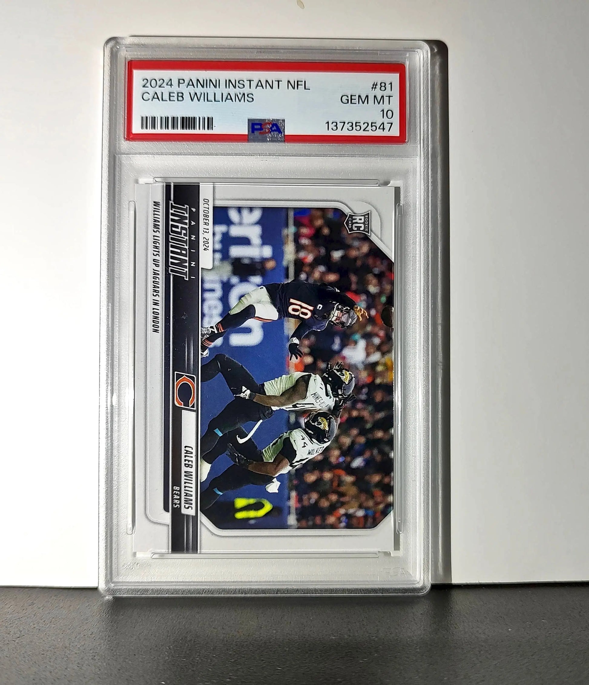 Caleb Williams Rookie 2024 Panini Instant NFL #81 PSA 10 Gem Mint