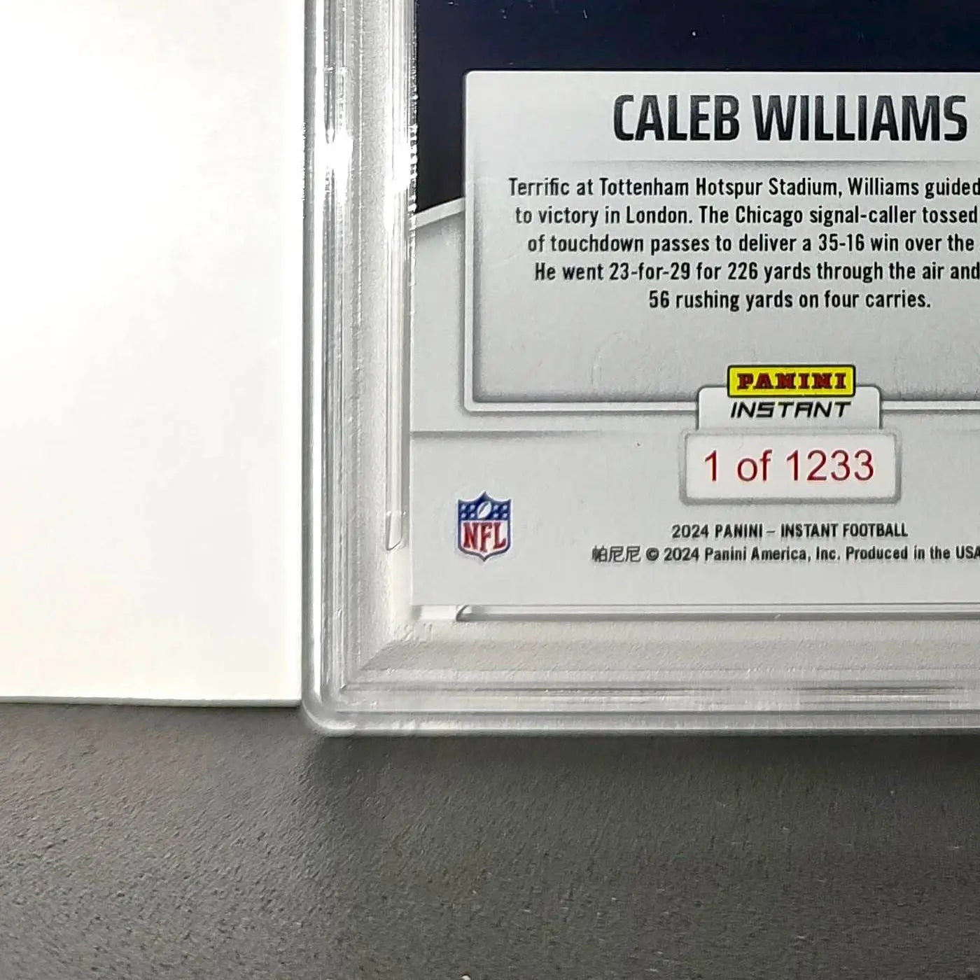 Caleb Williams Rookie 2024 Panini Instant NFL #81 PSA 10 Gem Mint
