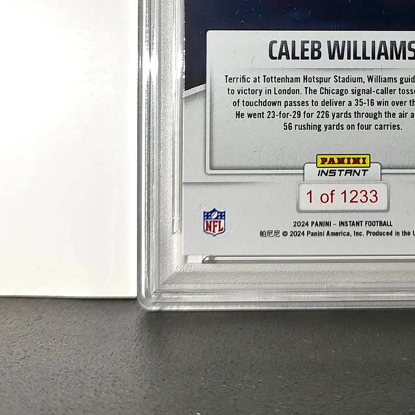 Caleb Williams Rookie 2024 Panini Instant NFL #81 PSA 10 Gem Mint