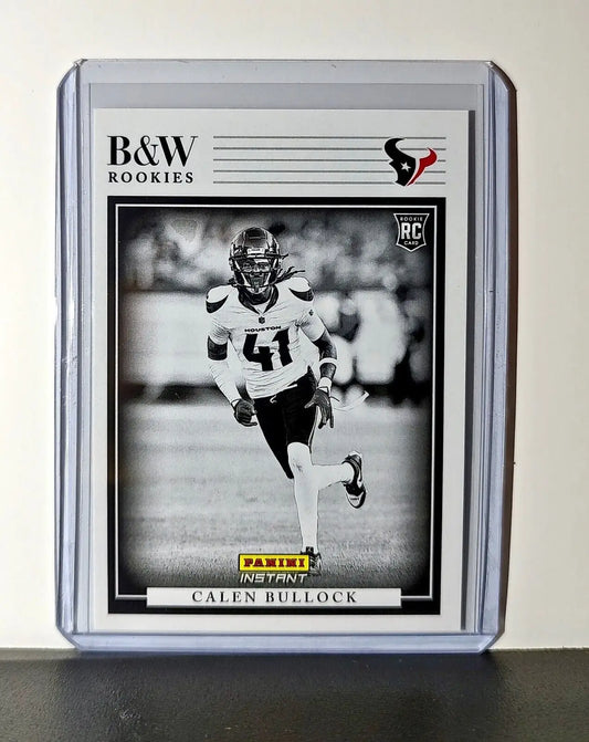 Calen Bullock 2024 Panini NFL #37 Black & White Rookies Card Texans 1 of 680 - Football Card Single