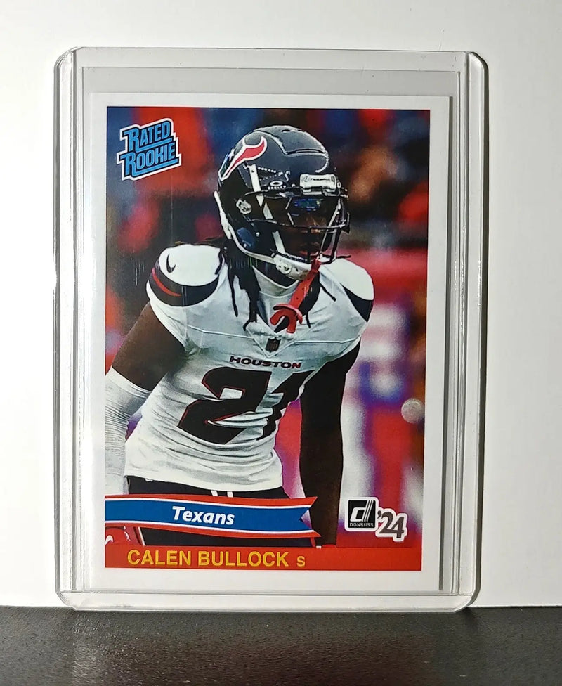 Calen Bullock Rookie 2024 Panini Rated Rookie Retro NFL #37 Card Texans 1 of 890 - Football Card Single