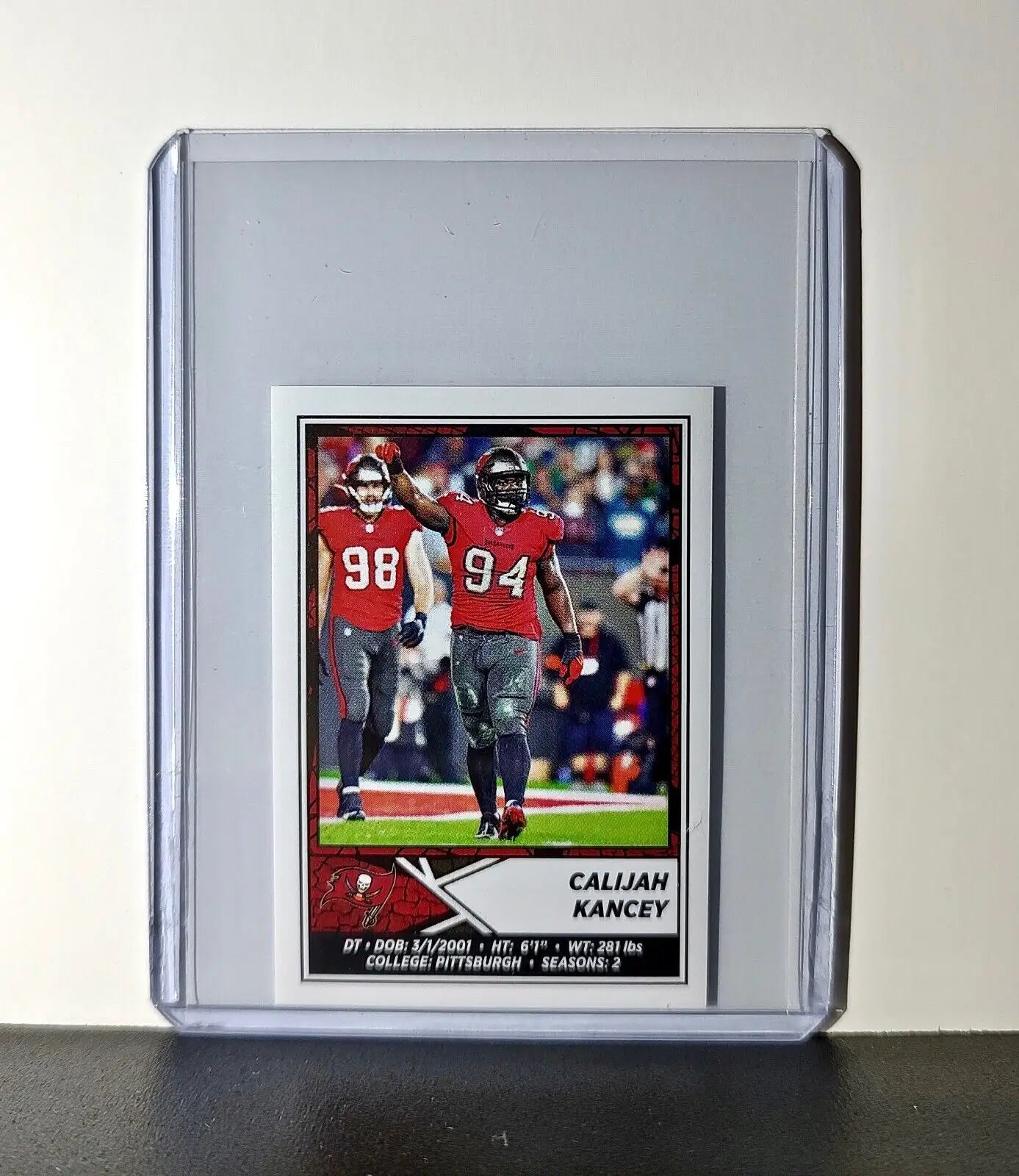 Calijah Kancey 2024 Panini NFL Sticker #481 Tampa Bay Buccaneers