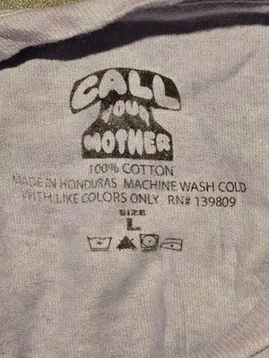 Call Your Mother Shirt Mens L Voodoo Rock Festival 1966 Graphic Lavender - Apparel