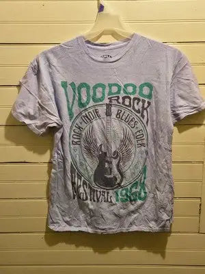 Call Your Mother Shirt Mens L Voodoo Rock Festival 1966 Graphic Lavender - Apparel