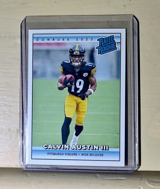 Calvin Austin III 2022 NFL Panini #40 Rated Rookie Retro Football Card 1/4094 - Football Card Single