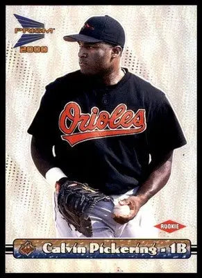 Calvin Pickering 2000 Pacific Prism Woodgrain Silver #19 Baltimore Orioles - Baseball Card Single
