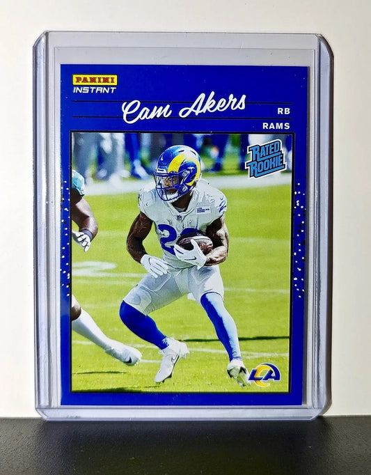 Cam Akers Rookie 2020 Panini NFL #21 Rated Rookie Card Los Angeles Rams - Football Card Single