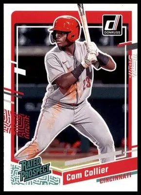 Cam Collier 2023 Donruss #45 Cincinnati Reds - Baseball Card Single