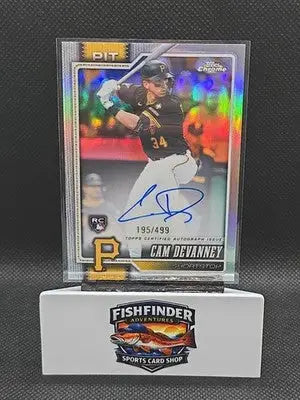 Cam Devanney 2026 Topps Chrome Refractor Rookie Auto /499 - Pirates #RA-CDE (RC) - Baseball Card Single