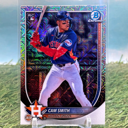 Cam Smith RC Mojo Refractor 2025 Bowman Chrome #77 Houston Astros Rookie - Baseball Card Single
