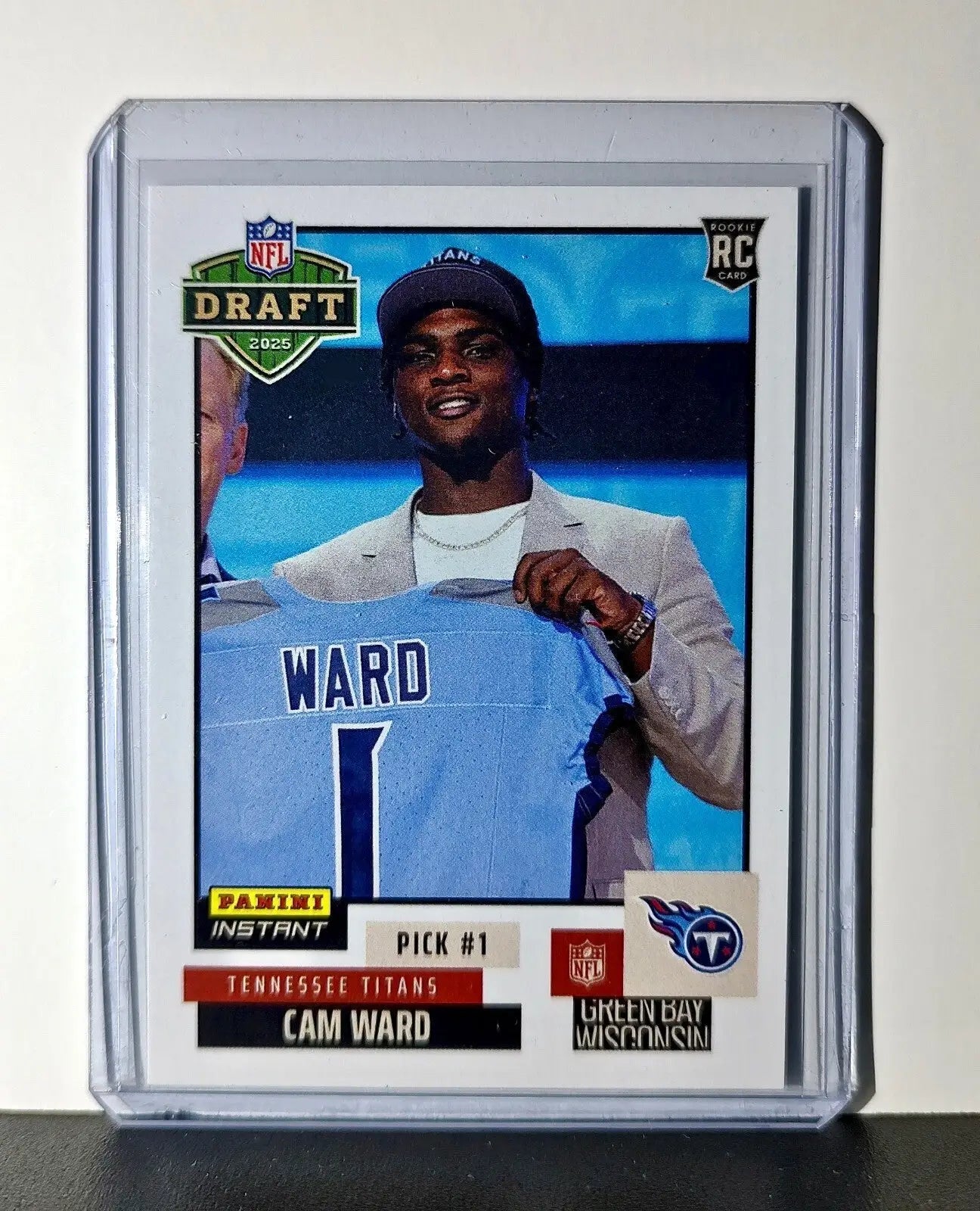 Cam Ward Rookie 2025 NFL Draft #1 Football Card Tennessee Titans 1 of 9737 - Football Card Single