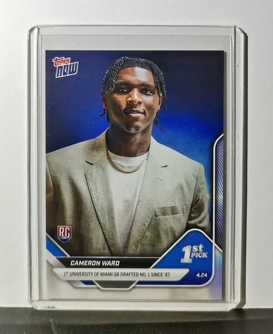 Cam Ward Rookie 2025 NFL Draft #D-1 Topps Football Card Tennessee Titans - Football Card Single