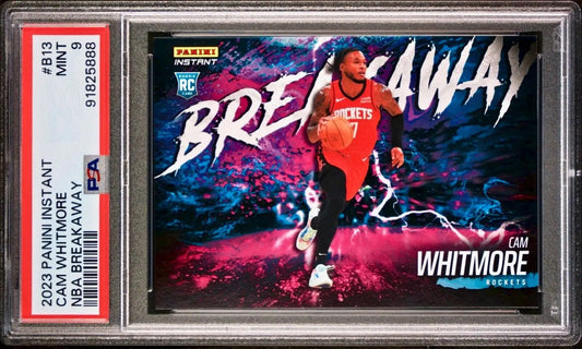 Cam Whitmore 2023-24 Panini NBA Breakaway #13 Rookie Card 1 of 4085 PSA 9 Mint - Basketball Card Single