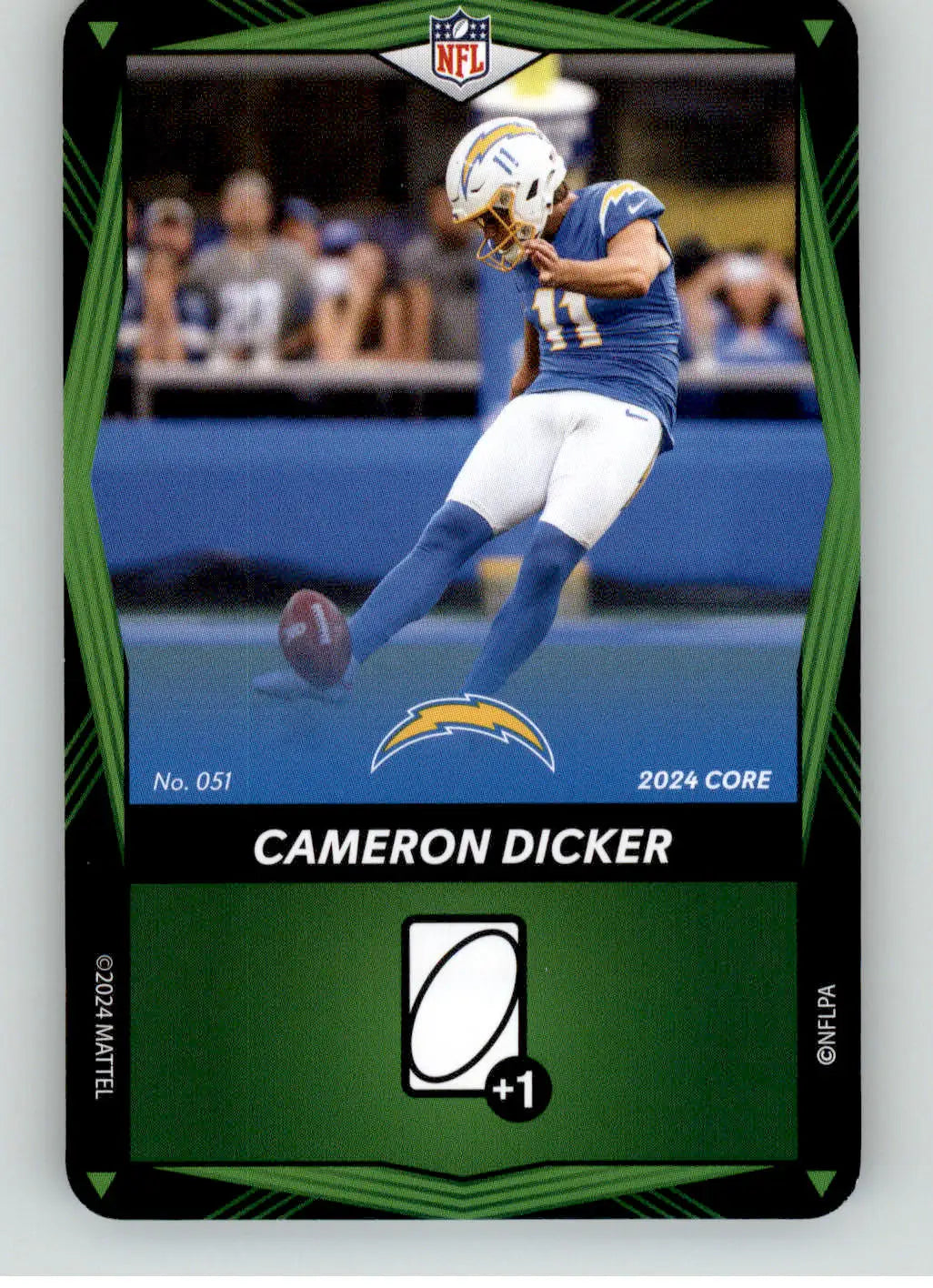 Cameron Dicker - 2024 UNO Elite Core Edition - Green - #051 - Football - Football Card Single