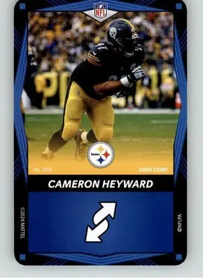 Cameron Heyward - 2024 UNO Elite Core Edition - Blue - #073 - Football - Football Card Single