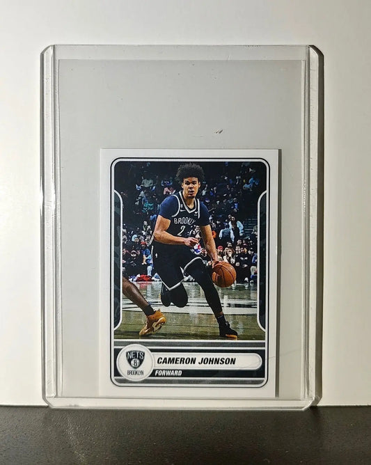 Cameron Johnson 2023-24 Panini NBA #130 Sticker Brooklyn Nets - Basketball Card Single