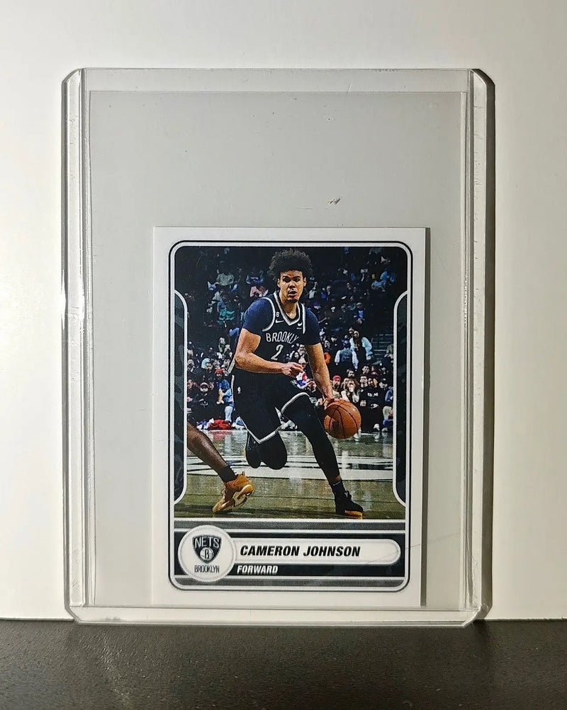 Cameron Johnson 2023-24 Panini NBA #130 Sticker Brooklyn Nets