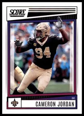 Cameron Jordan 2022 Score #60 New Orleans Saints - Football Card Single