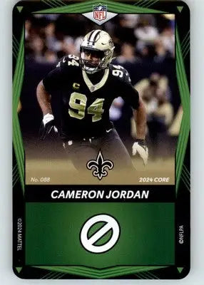 Cameron Jordan - 2024 UNO Elite Core Edition - Green - #088 - Football - Football Card Single