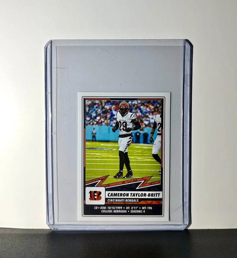 Cameron Talyor-Britt 2025 Panini NFL #129 Sticker Bengals