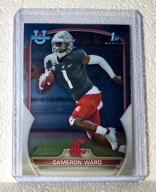 Cameron Ward 2022 Topps 1st Bowman U Football #34 Card Washington State - Football Card Single