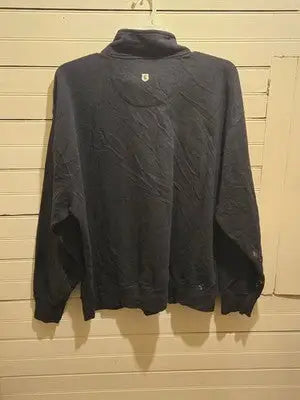 Campus One Sweatshirt Mens XL Illinois Valley Quarter Zip Pullover Black - Apparel