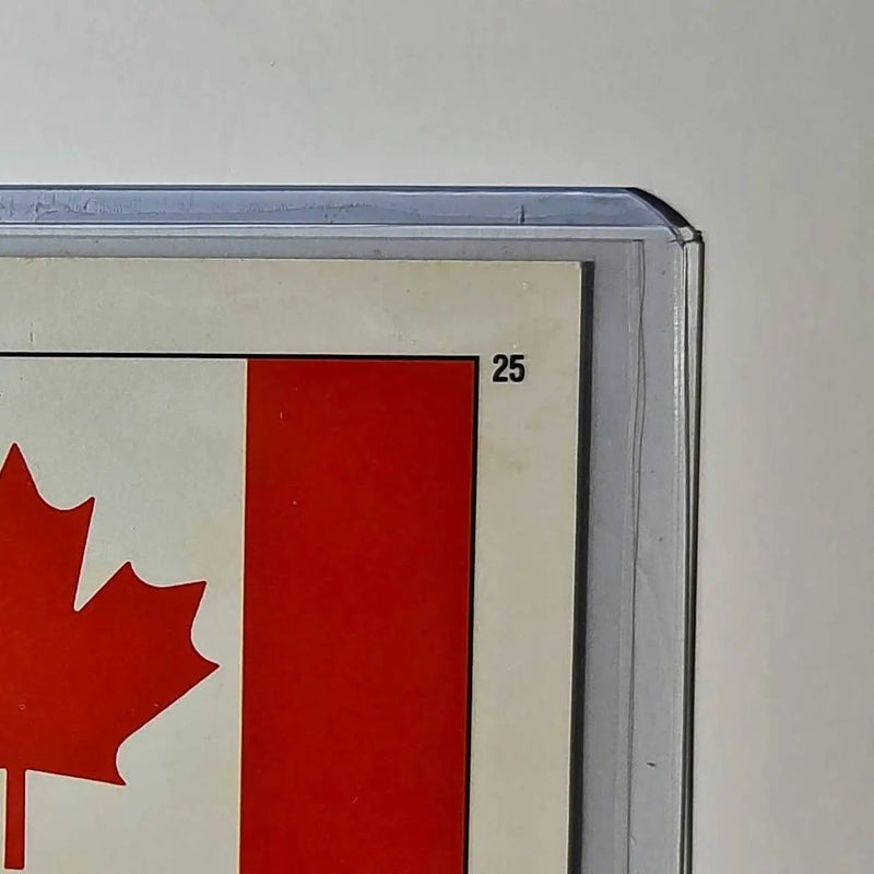 Canada Flag 1991 Topps Desert Storm #25 Sticker Card