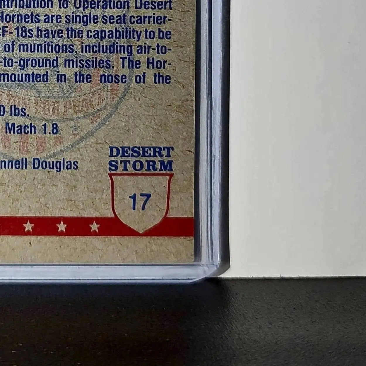 Canadian Air Force CF-18 1991 Topps Desert Storm #17 Card - Other
