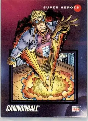Cannonball - 1992 Impel Marvel Universe - NM - #5 - Marvel Card Single