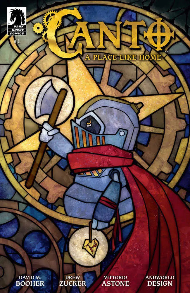 Comic book cover of Canto: A Place Like Home #1 featuring a shrouded man knight
